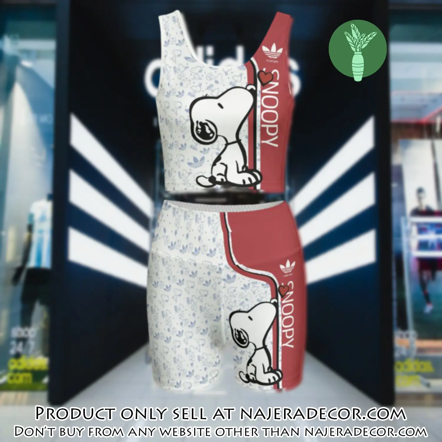 Adidas snoopy summer women sport bra yoga set running outfit sby1037 njr3744253